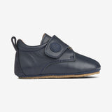 Wheat Footwear Dakota Leder Hausschuh | Baby Indoor Shoes 1432 navy