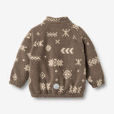 Wheat Outerwear Fleece-Anorak Mond Sweatshirt 9679 dry wood jacquard
