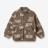 Wheat Outerwear Fleece-Jacke Helge Sweatshirt 9679 dry wood jacquard