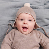 Wheat Outerwear Gestrickte Mütze mit Bommel Accessory 9711 grey moon