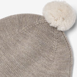 Wheat Outerwear Gestrickte Mütze mit Bommel Accessory 9711 grey moon