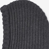 Wheat Outerwear Gestrickte Sturmhaube aus Wolle Accessory 0064 charcoal melange