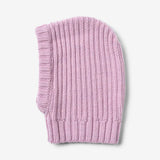 Wheat Outerwear Gestrickte Sturmhaube aus Wolle Accessory 9559 lavender iris