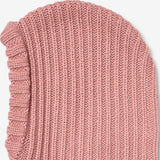Wheat Outerwear Gestrickte Sturmhaube aus Wolle Accessory 9706 berry cream