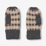 Wheat Outerwear Jacquard-Handschuhe Haansi Accessory 0064 charcoal melange