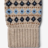 Wheat Outerwear Jacquard-Handschuhe Haansi Accessory 9574 warm sand melange