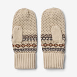 Wheat Outerwear Jacquard Mittens Cotta Accessory 3000 brown