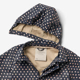Wheat Outerwear Lange Regenjacke Finley Rainwear 1071 ink dots