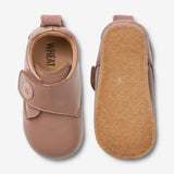 Wheat Footwear Leder-Hausschuh Dakota | Baby Indoor Shoes 2163 dusty rouge