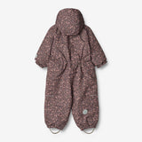 Wheat Outerwear Schneeanzug Adi Tech | Baby Snowsuit 3121 eggplant buttercups