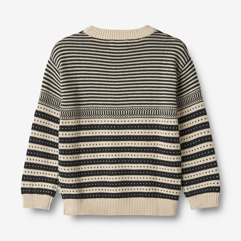 Wheat Main  Stickpullover Janus Knitted Tops 1432 navy