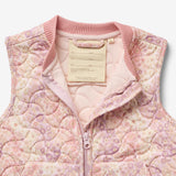 Wheat Outerwear Thermo-Steppweste Ede Vest 9518 lilac flower rainbow