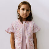 Wheat Outerwear Thermo-Steppweste Ede Vest 9518 lilac flower rainbow