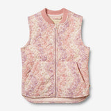 Wheat Outerwear Thermo-Steppweste Ede Vest 9518 lilac flower rainbow