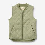 Wheat Outerwear Thermo Gilet Ede Vest 1145 green tea