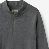 Wheat Outerwear Wollshirt mit Half-Zip Baselayer 9619 dark charcoal