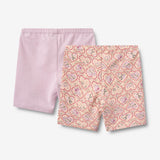 Wheat Main 2 Bike shorts Anne Shorts 9876 magenta heart flowers