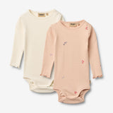 Wheat Main 2 Langarmbody Regitze Body 2475 rose flowers