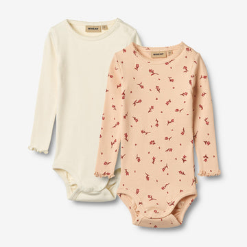 Wheat Main 2 Langarmbody Regitze Body 9439 rose water flowers