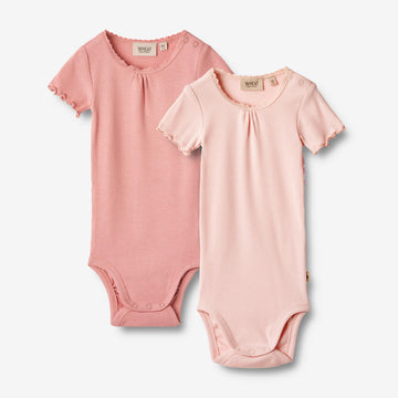 Wheat Main  2 Kurzarm Rippen-Bodies Edna Underwear/Bodies 2510 rosette ballet