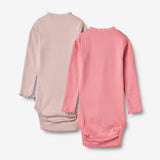 Wheat Main  2 Langarm Rippen-Bodies Lotta Underwear/Bodies 2355 pink lilac