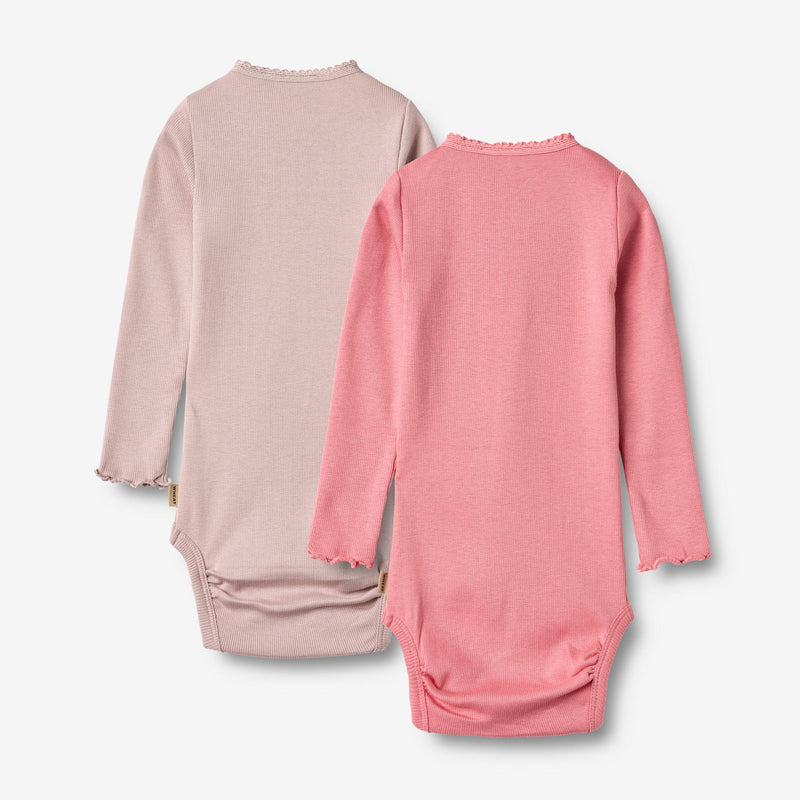 Wheat Main  2 Langarm Rippen-Bodies Lotta Underwear/Bodies 2355 pink lilac