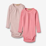 Wheat Main  2 Langarm Rippen-Bodies Lotta Underwear/Bodies 2355 pink lilac