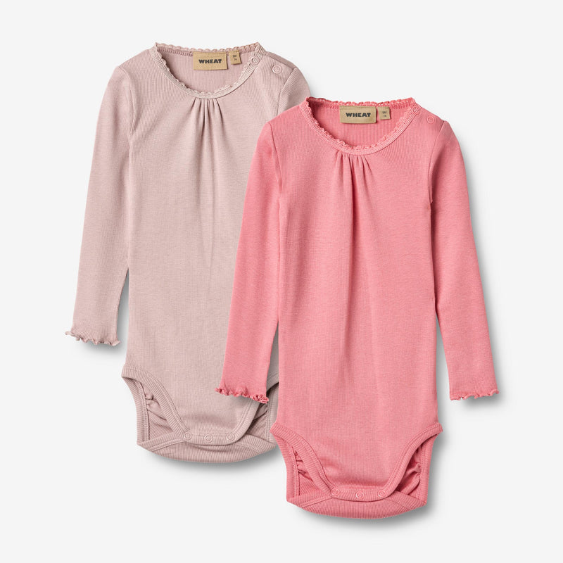 Wheat Main  2 Langarm Rippen-Bodies Lotta Underwear/Bodies 2355 pink lilac