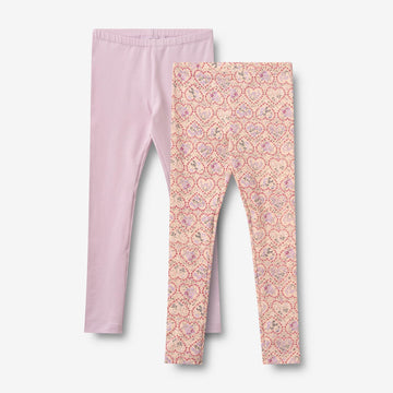 Wheat Main 2 Leggings Jules Legging 9876 magenta heart flowers
