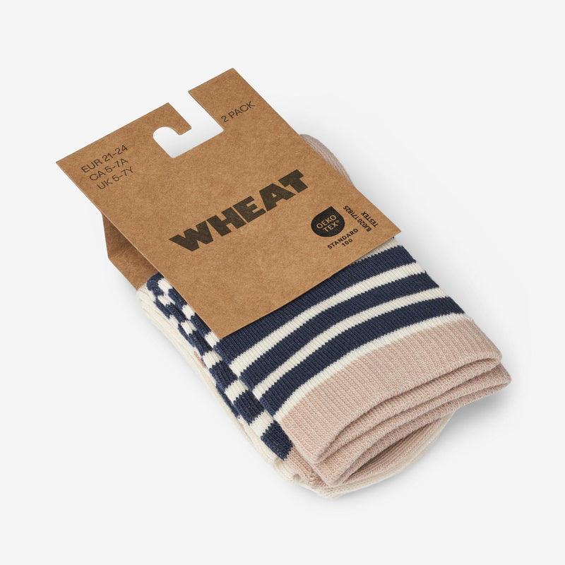 Wheat Main 2er-Pack Socken Jamie Socks/Tights 1043 blue