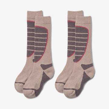 Wheat Outerwear 2 Pack Ski Socks Varmo Baselayer 1135 dry rose