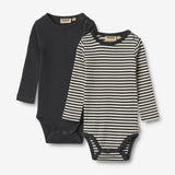 Wheat Main 2 Rib Body L/S Spencer Body 9432 navy rib stripe