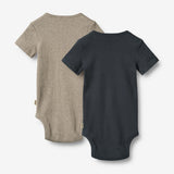 Wheat Main 2 Kurzarm BabybodyTimo Body 1432 navy