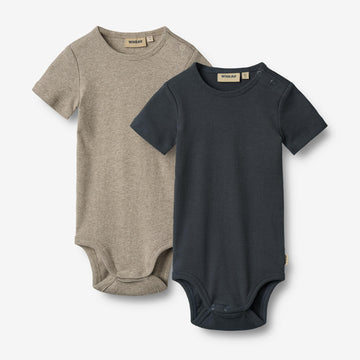 Wheat Main 2 Kurzarm BabybodyTimo Body 1432 navy