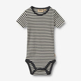 Wheat Main 2 Rib Body S/S Timo Body 9432 navy rib stripe