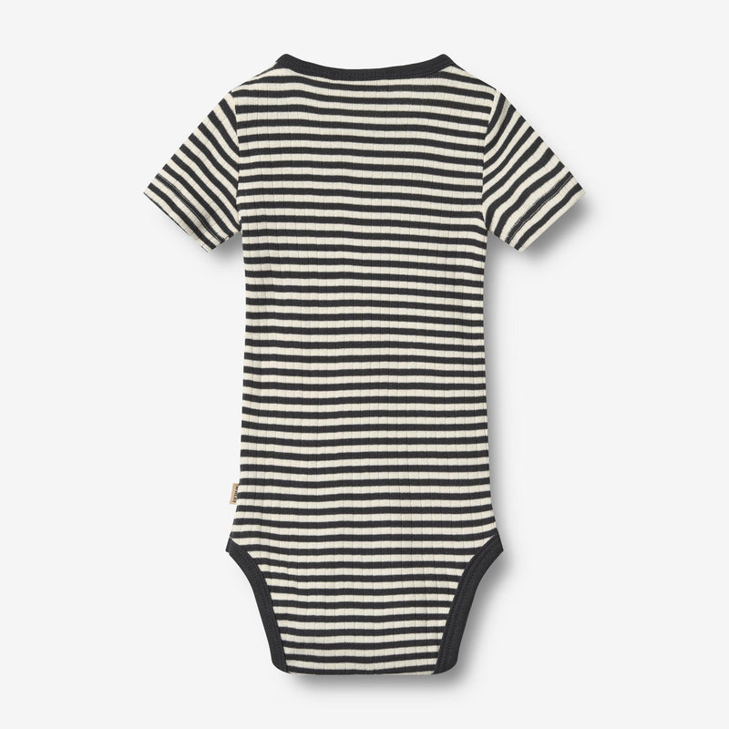 Wheat Main 2 Rib Body S/S Timo Body 9432 navy rib stripe
