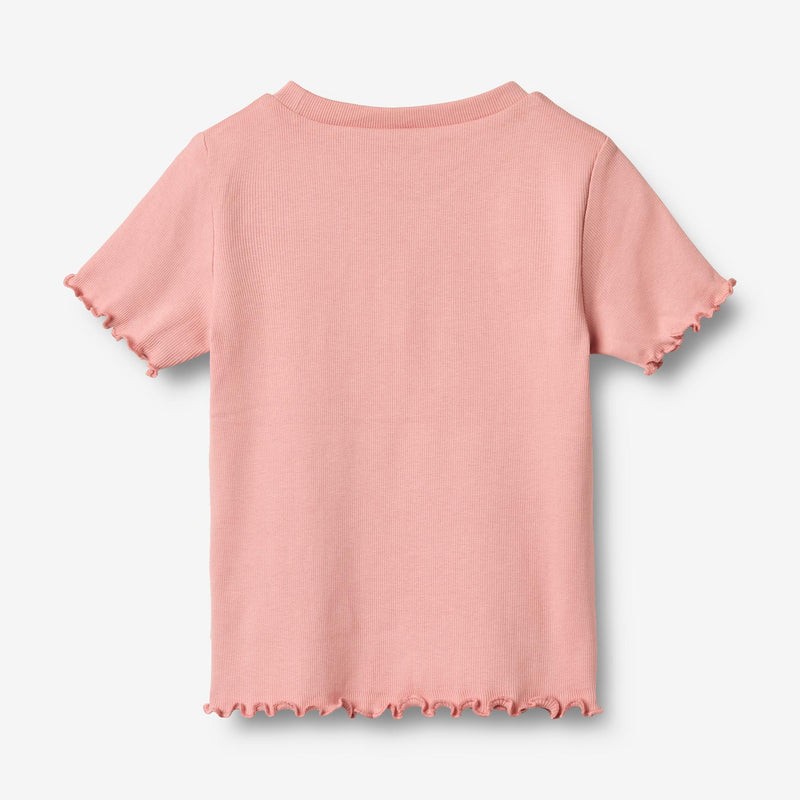 Wheat Main 2 Rib T-shirt S/S Alicia T-Shirt 9439 rose water flowers