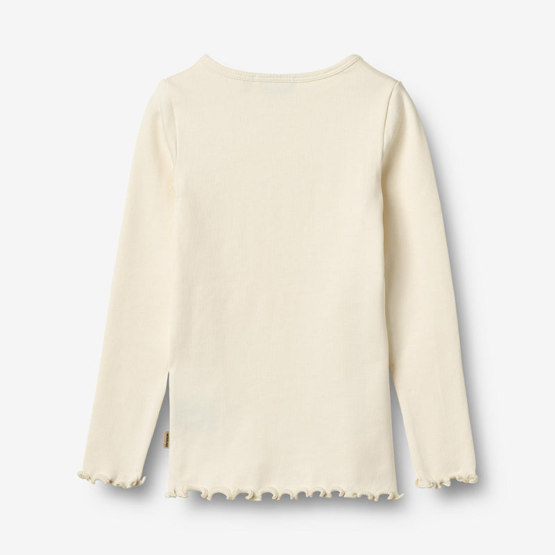 Wheat Main 2 Rib T-shirts L/S Ida T-Shirt 9439 rose water flowers