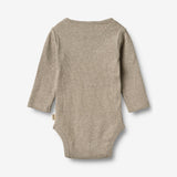 Wheat Main 2 Rippen Langarm Babybody Spencer Body 1432 navy