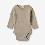 Wheat Main 2 Rippen Langarm Babybody Spencer Body 1432 navy