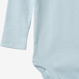 Wheat Main 2 Rippen Langarm Babybody Spencer Body 2703 summer sky