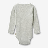 Wheat Main 2 Rippen Langarm Babybody Spencer Body 2703 summer sky