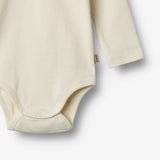 Wheat Main 2 Rippen-Body L/S Spencer Underwear/Bodies 0072 gravel melange