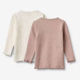 Wheat Main 2 Rippen T-Shirt L/S Ida T-Shirt 2487 rose powder