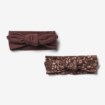 Wheat Main  2 Stirnbänder Olivia | Baby Acc 2117 aubergine berries