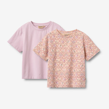 Wheat Main 2 T-Shirt Ella T-Shirt 9876 magenta heart flowers