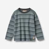 Wheat Main 2 T-Shirt L/S Hans Jersey Tops and T-Shirts 9547 blue multi stripe