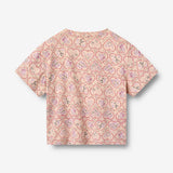 Wheat Main 2 T-Shirt S/S Ella T-Shirt 9876 magenta heart flowers