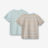Wheat Main 2 T-Shirt S/S Fabian T-Shirt 9877 multi blue stripe