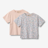 Wheat Main 2 T-Shirt S/S Ella T-Shirt 2528 powder blue flowers